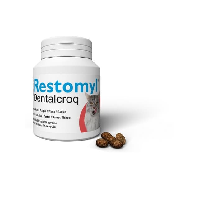 Restomyl Dentalcroq Chat – Friandise pour l'hygiène dentaire, 60 g