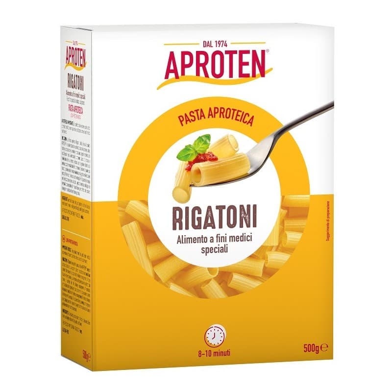 Aproten Rigatoni – pâtes pauvres en protéines, 500 g