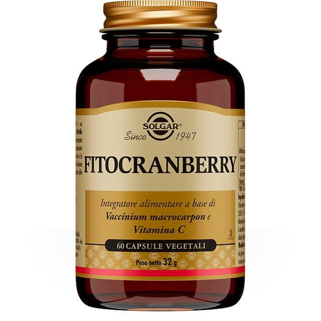Canneberge + Vitamine C – 60 gélules végétales | Fitocranberry Solgar