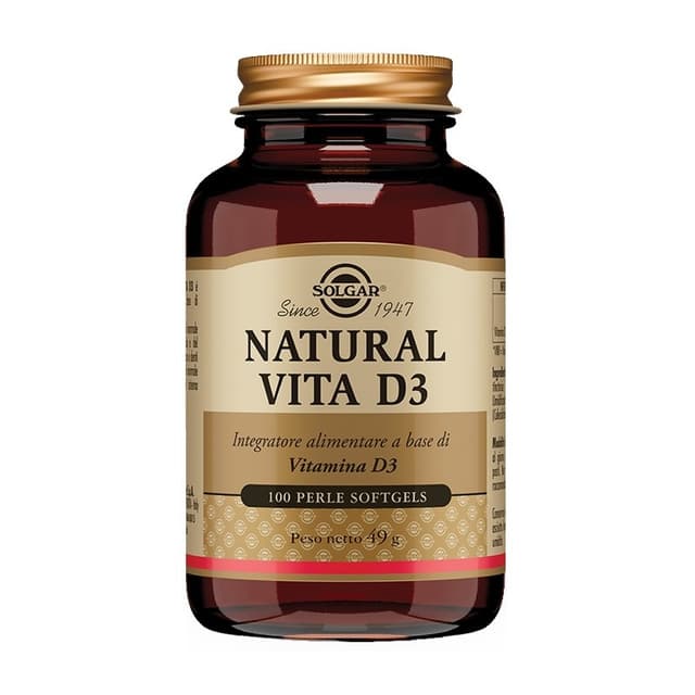 Vitamine D3 – 100 perles | Solgar Natural Vita D3