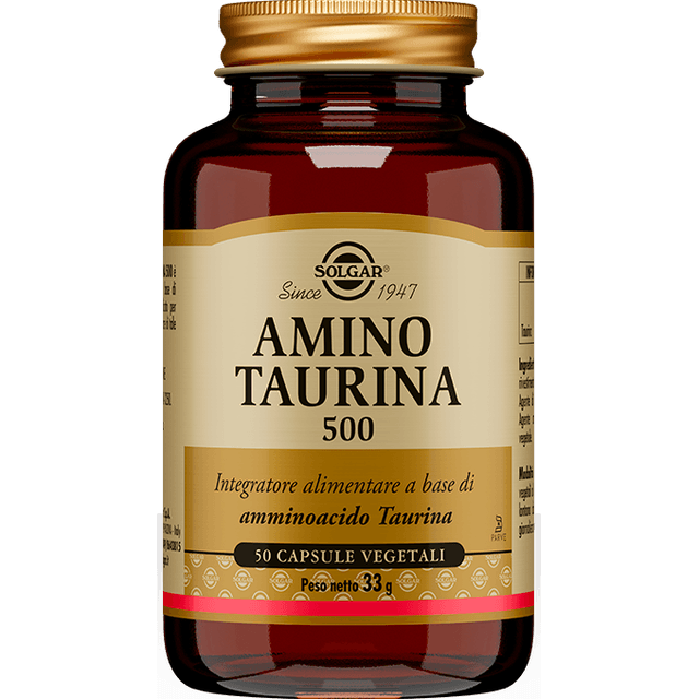 Amino Taurina 500 – 50 gélules | Solgar
