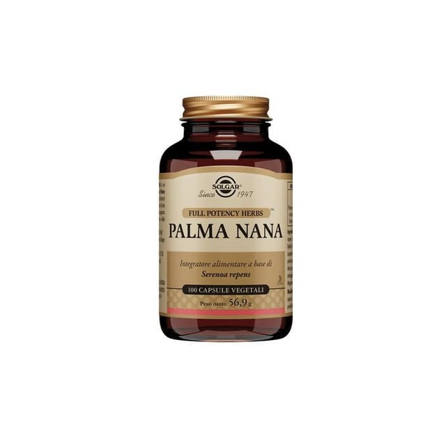 Palmier nain (Serenoa) – 100 gélules végétariennes Solgar | Palma Nana