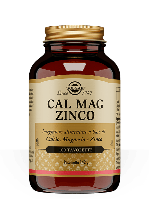 Solgar Cal Mag Zinc – 100 comprimés