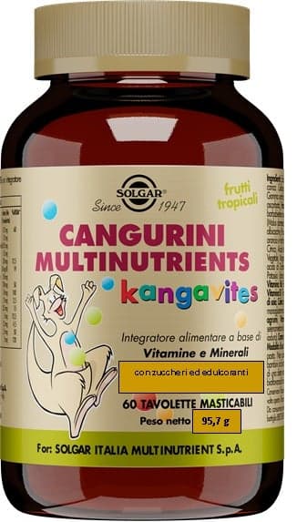 Cangurini Multivitamin Fruits Tropicaux – 60 comprimés