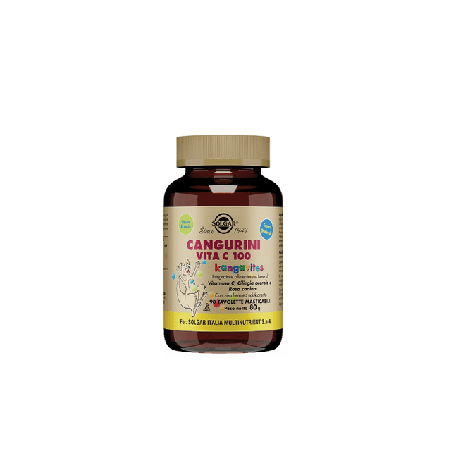 Cangurini Vitamine C 100 mg 100 – 90 comprimés | Solgar