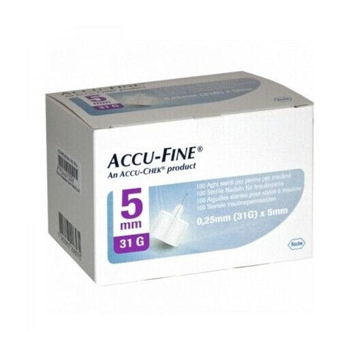 Accufine Pen-Aiguilles G31 5 mm – 100 pièces