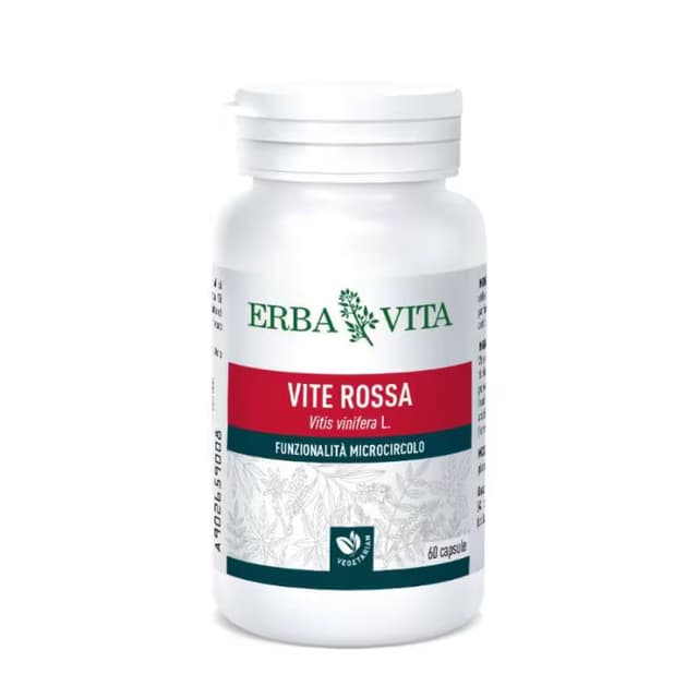 Vigne rouge + Myrtille – 60 gélules EBV | Erba Vita Vite Rossa