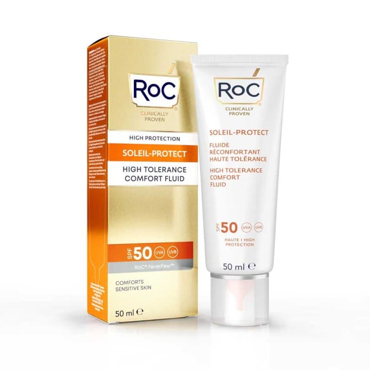 RoC Fluide Solaire SPF 50 – Crème Visage 50 ml