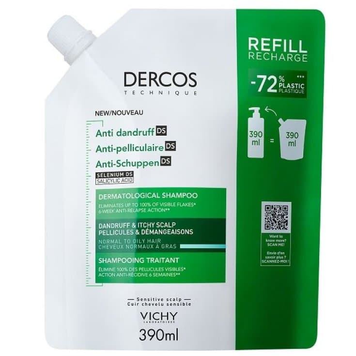 Dercos Technique Shampoo Anti-Schuppen fettige Haare – 200 ml