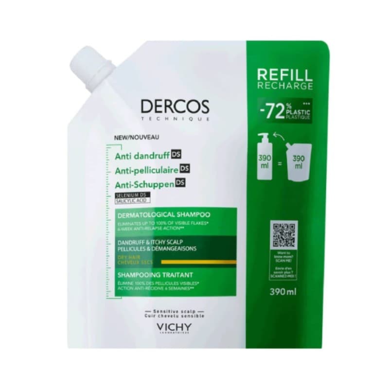 Dercos Technique Shampoing Antipelliculaire cheveux secs – 200 ml