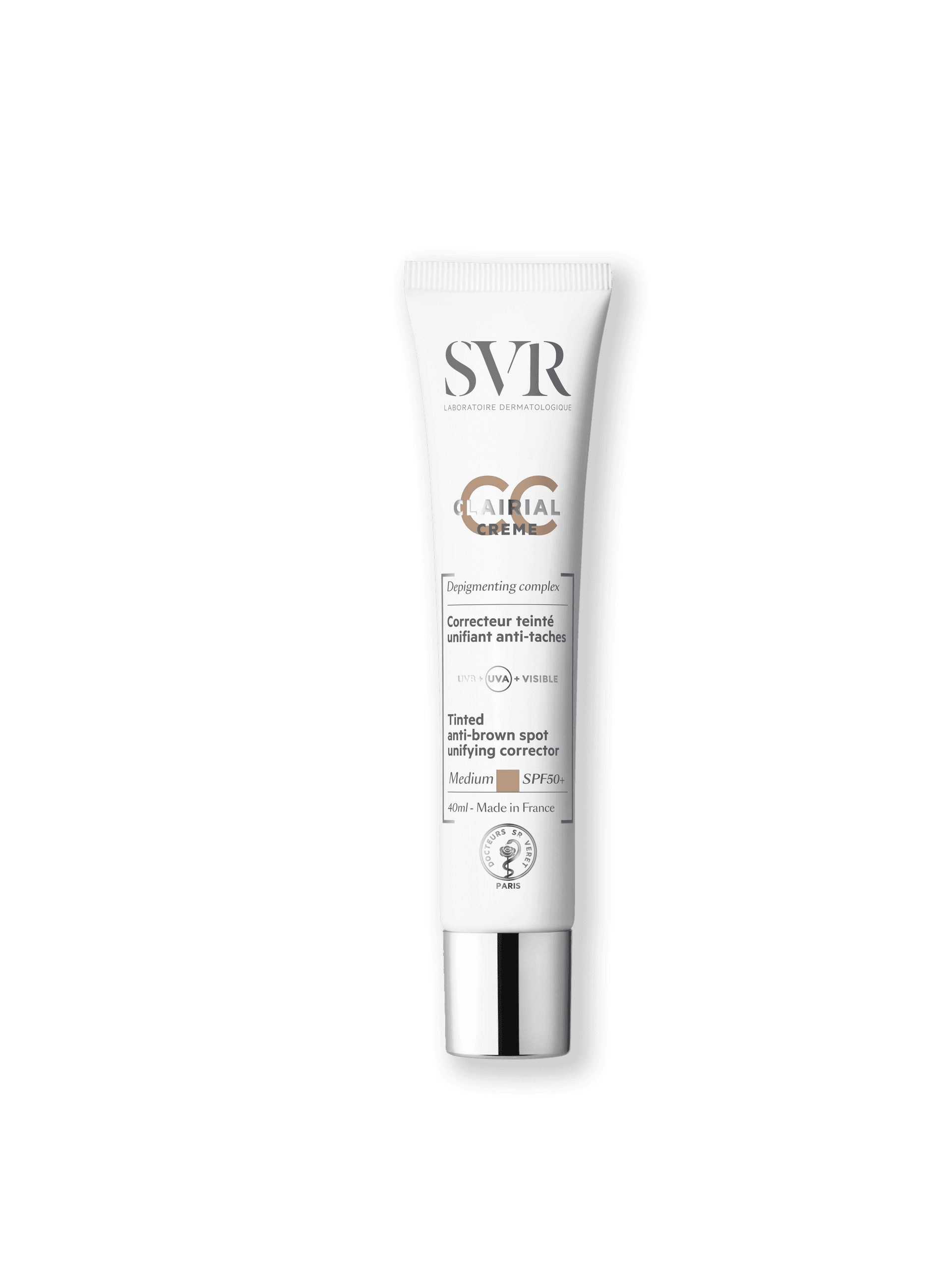 Clairial SPF50+ Medium – 40 ml Crème Solaire