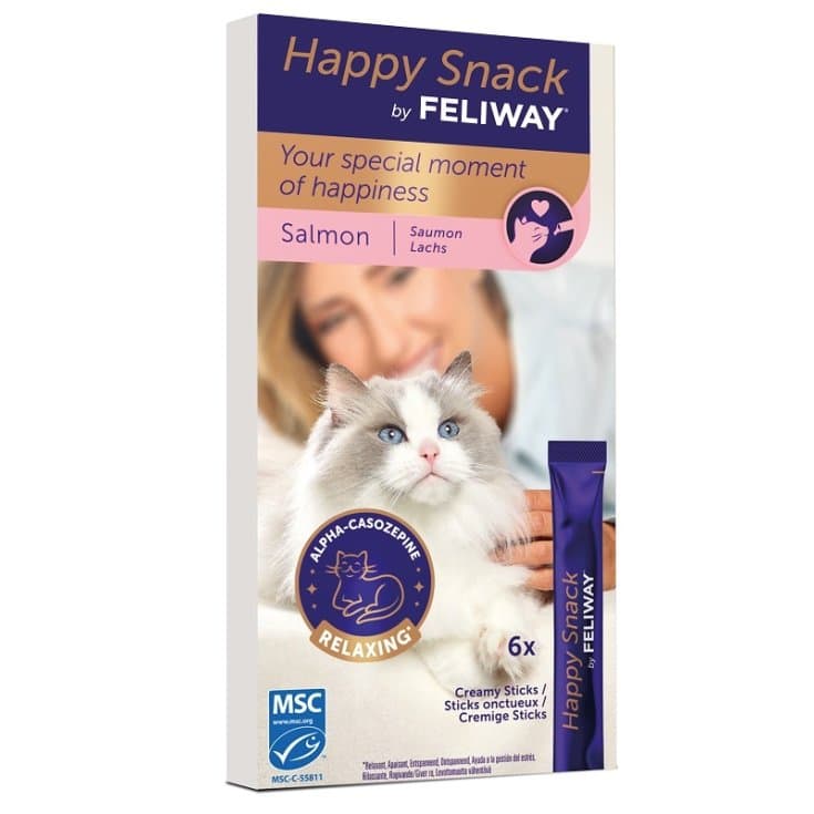 Feliway Happy Snack Saumon – 6 pièces