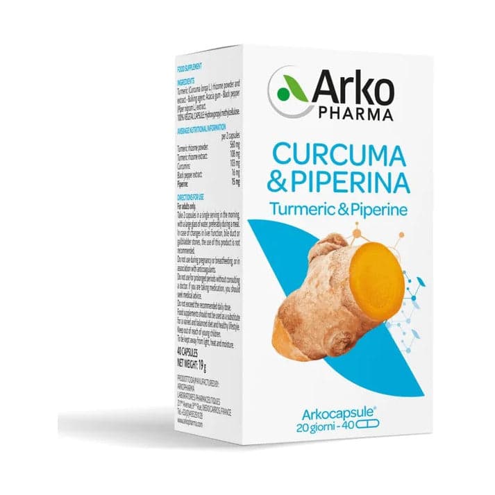 Arkocapsule Curcuma + Piperin – 40 gélules