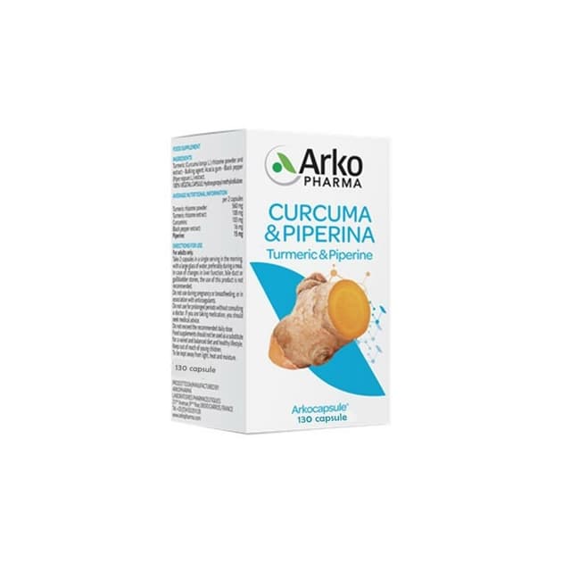 Arkocapsule Curcuma 560 mg + Pipérine – 130 gélules
