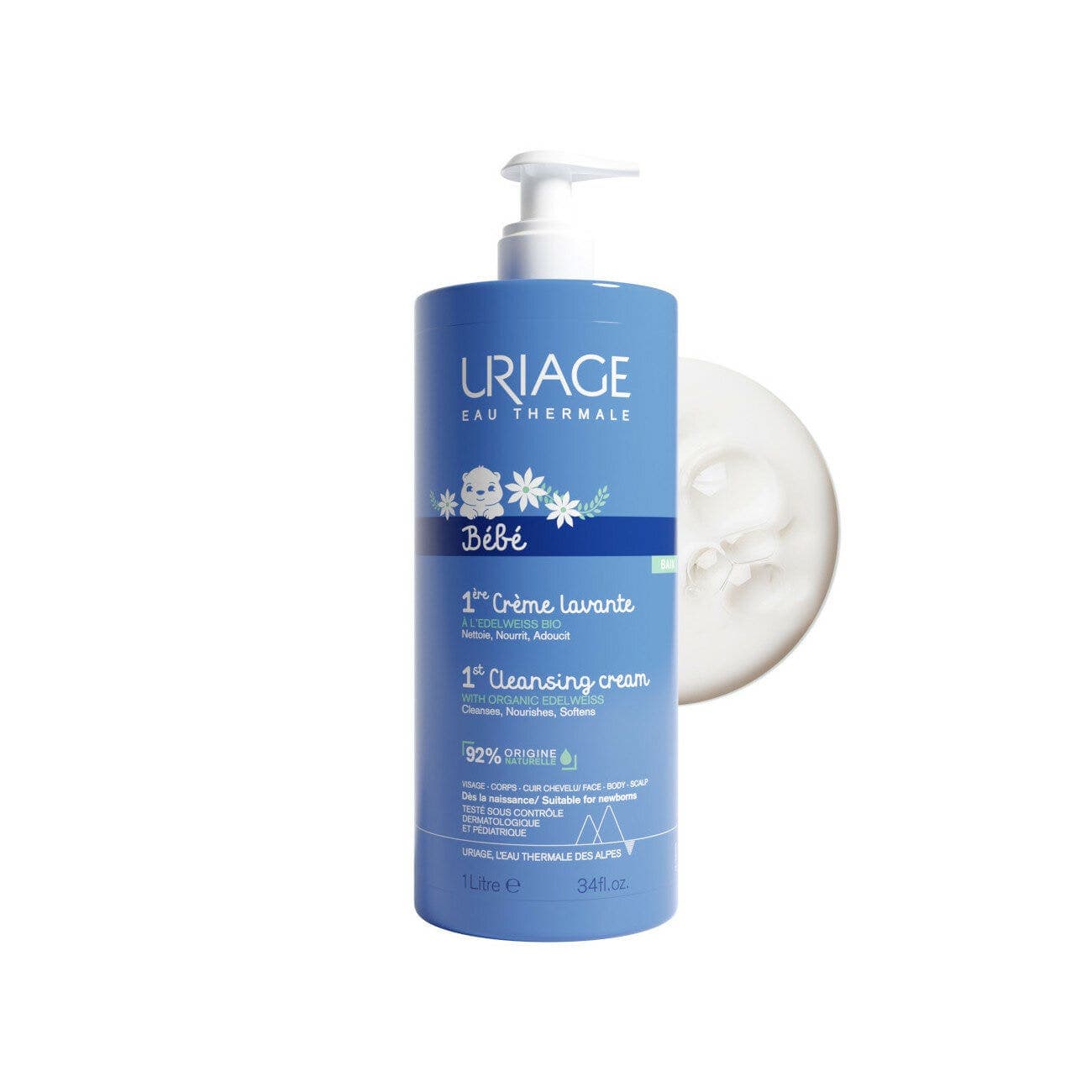 Uriage Bébé Crème Lavante – 1 L