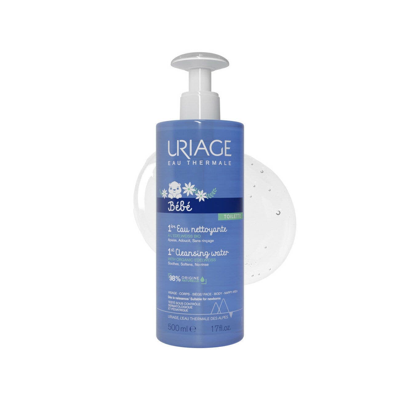 Uriage Bébé Eau Nettoyante – 500 ml