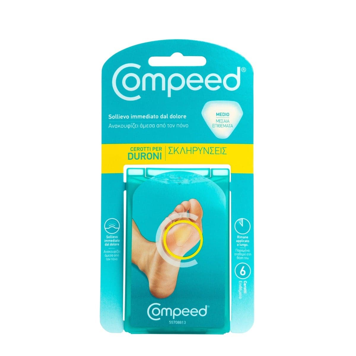 Compeed Pansements pour Callosités Taille Moyenne – 6 Pièces