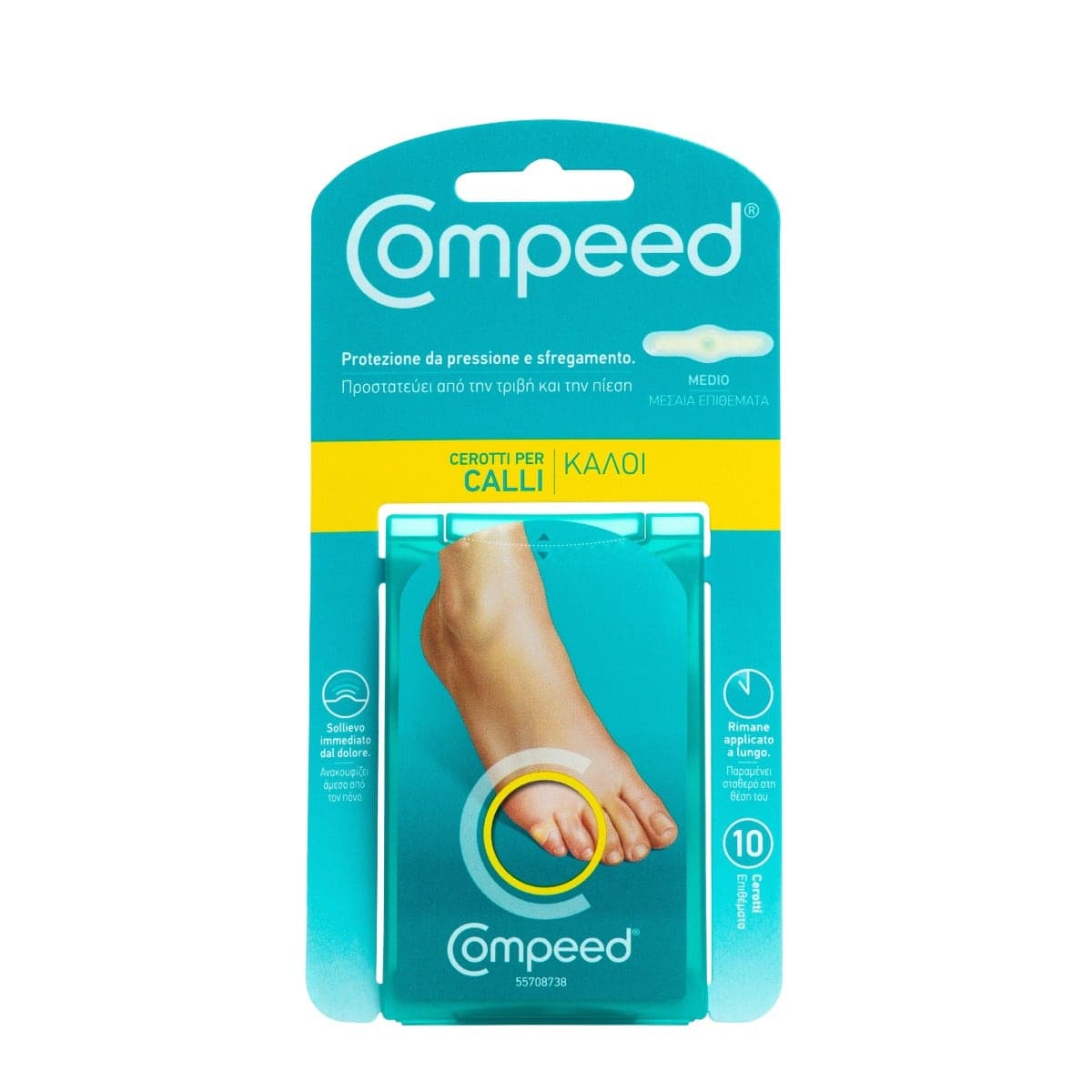 Compeed Pansements pour Callosités Taille Moyenne – 10 Pièces