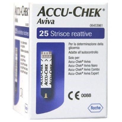 Accu-Chek Aviva – Bandelettes réactives, 25 pièces