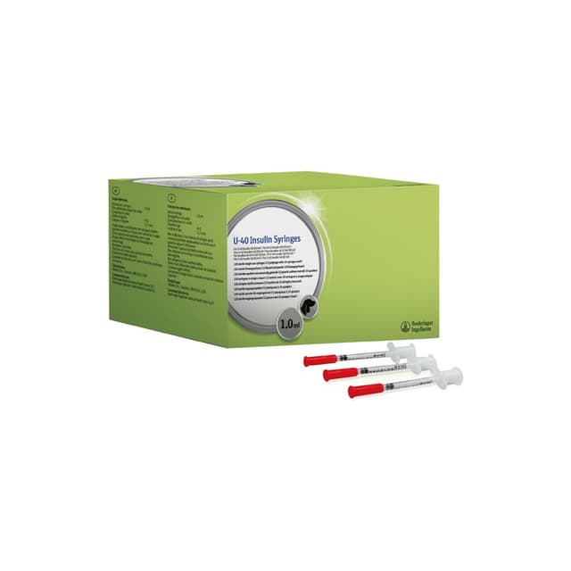 Prozinc Seringues à insuline U-40 usage vétérinaire – 120 seringues de 1 ml