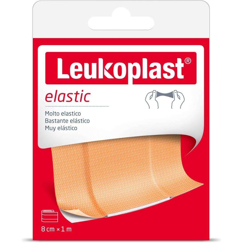 Leukoplast Elastic – Ruban adhésif pour pansements 1 m × 8 cm