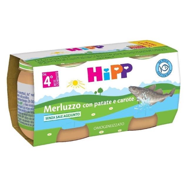 HiPP Omega-3 Poisson avec Pommes de Terre – 2×80 g
