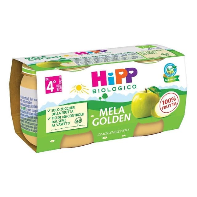 HiPP Puree de Pomme Golden Homogeneisee – 2x80g