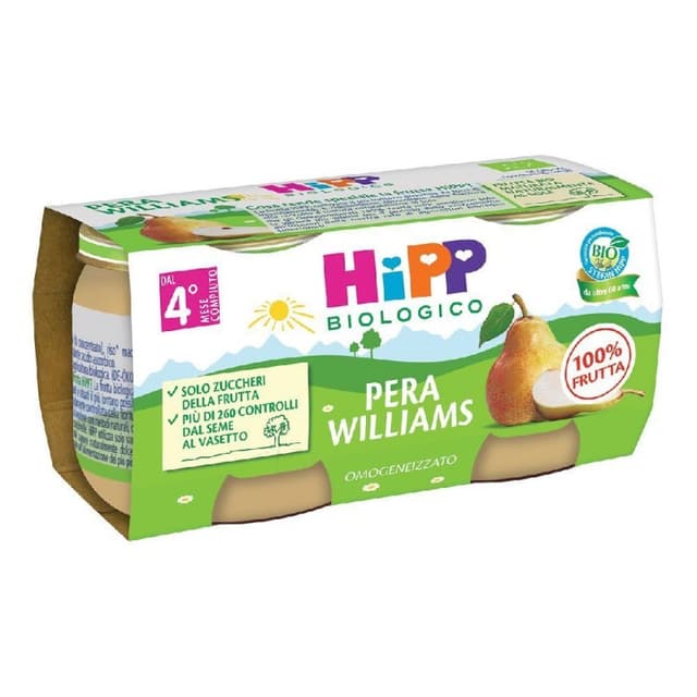 HiPP Puree de Poire Williams Homogeneisee – 2x80g