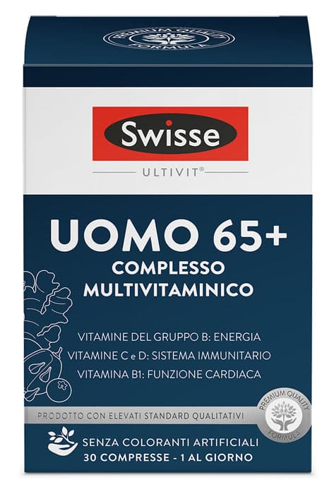 Swisse Uomo 65+ Multivitamine – 30 comprimés