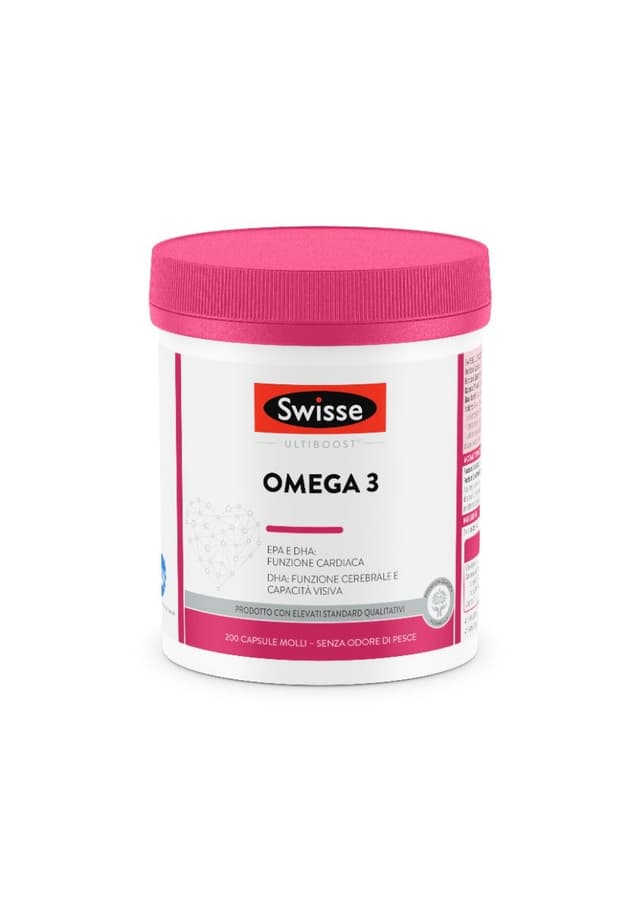 Oméga-3 EPA + Oméga-3 DHA – 200 gélules | Swisse Omega 3 1500 mg