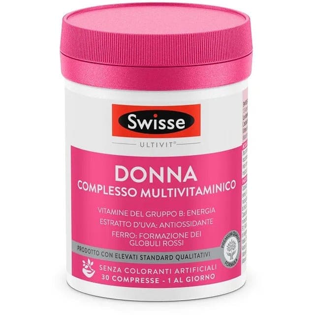 Calcium + Vigne rouge – 30 comprimés | Swisse Multivitaminico D