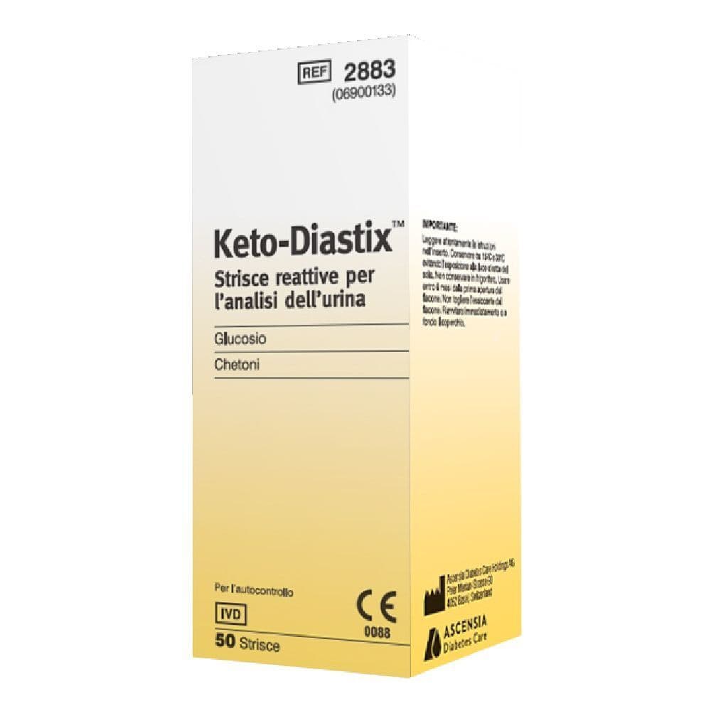 Ketodiastix Gluco/Cétones – 50 bandelettes réactives