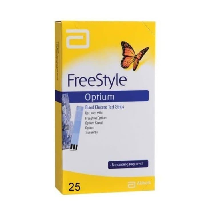 FreeStyle Optium Bandelettes réactives – 25 pièces