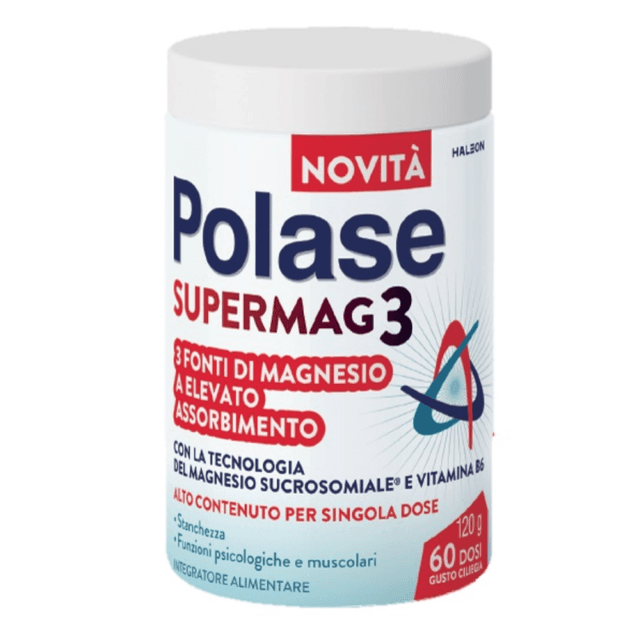 Magnésium 200 mg + Vitamine B6 – 120 g | Polase Supermag3 Bar