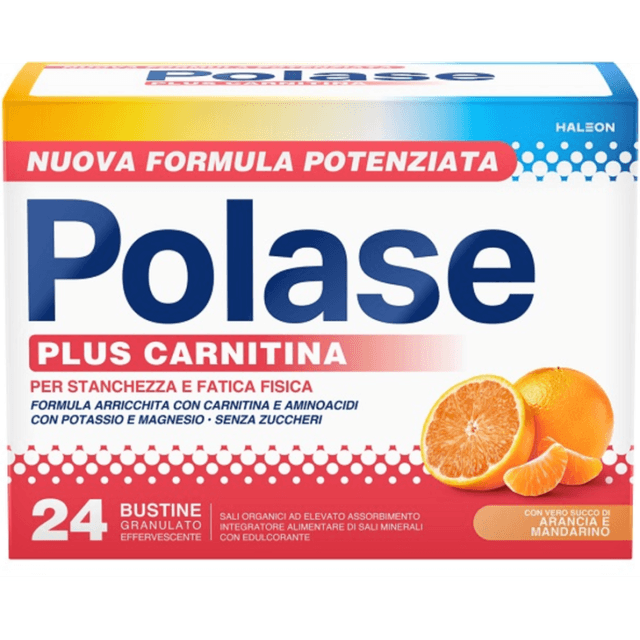 Magnésium + Potassium – 24 sachets avec Magnésium, Potassium et L-Carnitine | Polase Plus Carnitine