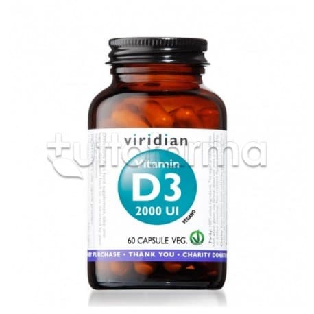 Viridian Vitamin D3 2000 IU – 60 Kapseln