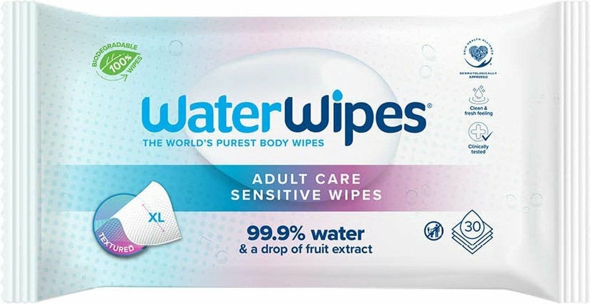 WaterWipes Adult – 30 lingettes