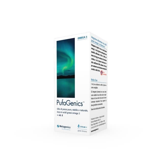 Oméga-3 EPA et DHA – 210 ml | Pufagenics Liquid Limone