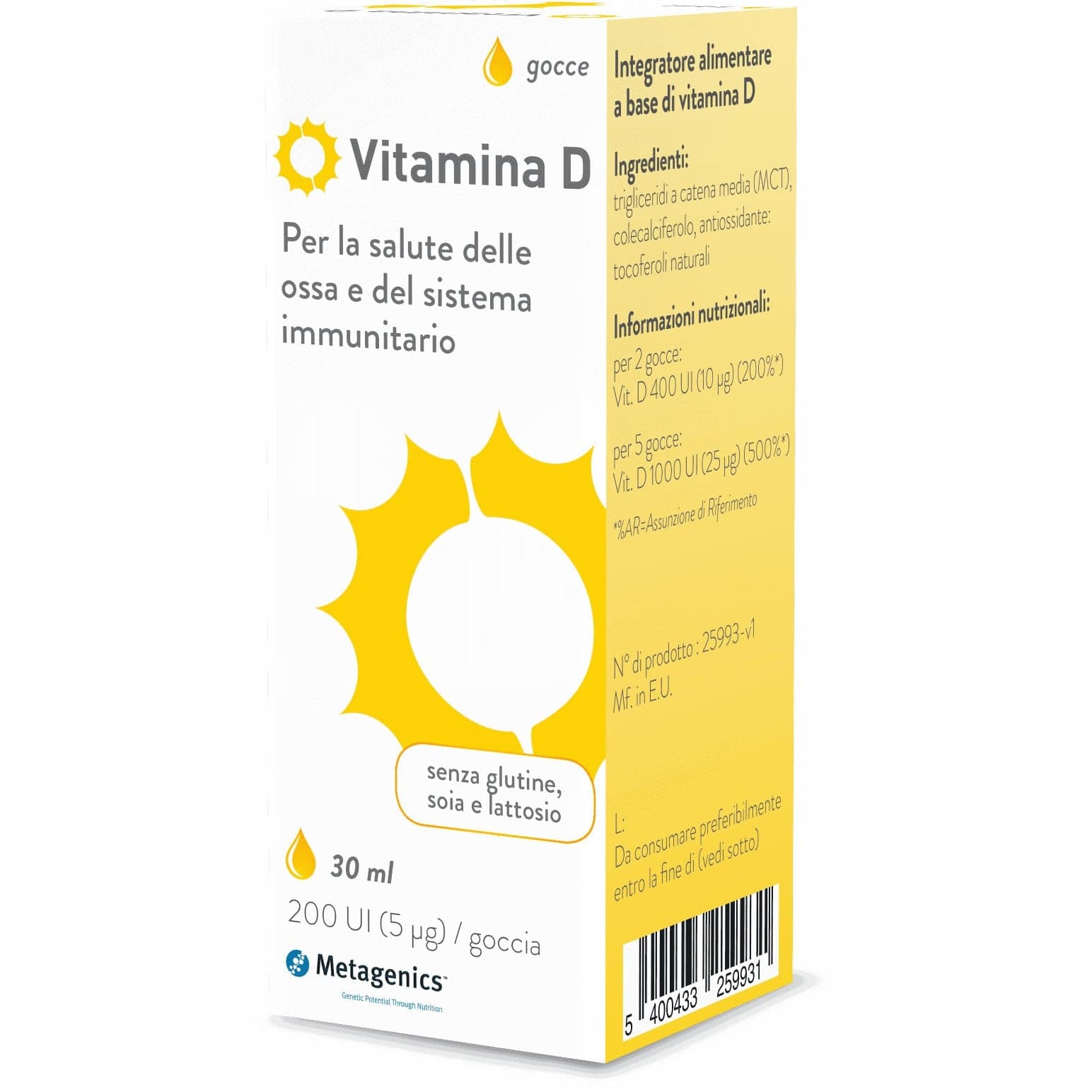 Vitamin D liquide – Flacon 30 ml