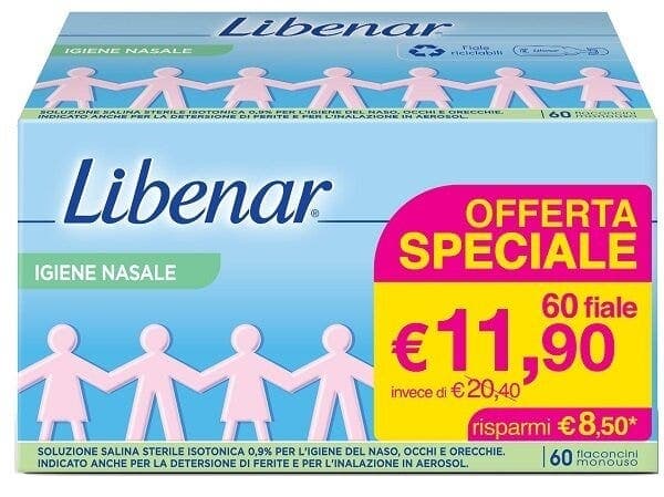 Libenar Ampoules Nasales Isotoniques – 60 ampoules de 5 ml
