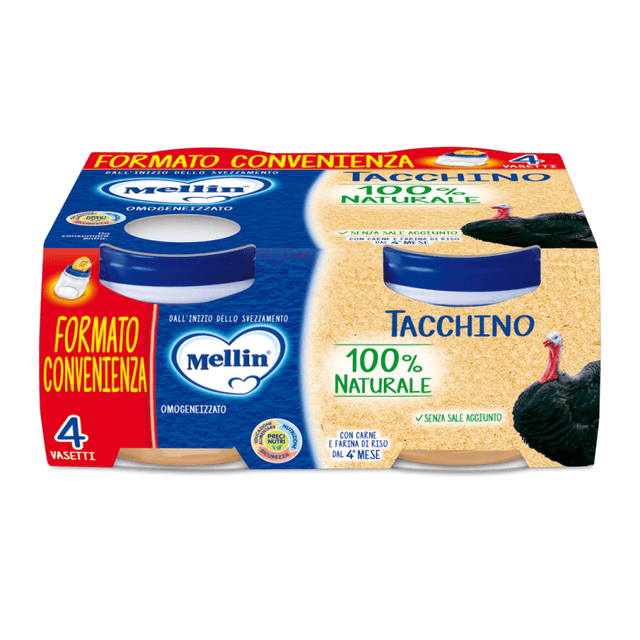 Mellin Omo Dinde – 4 x 80 g