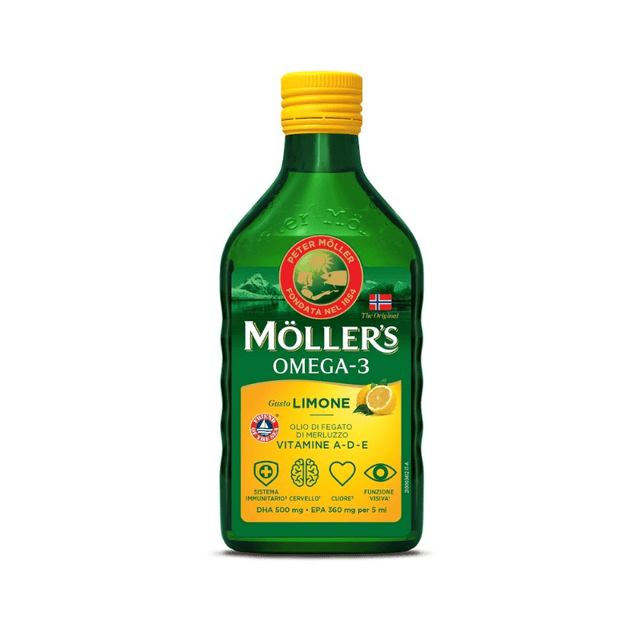 Oméga-3 1.110 mg + Multivitamines – 250 ml | Möller's Omega-3 Huile Citron