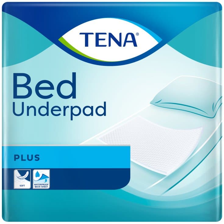 TENA Bed Plus – Alèses 60x90 cm, 35 pièces