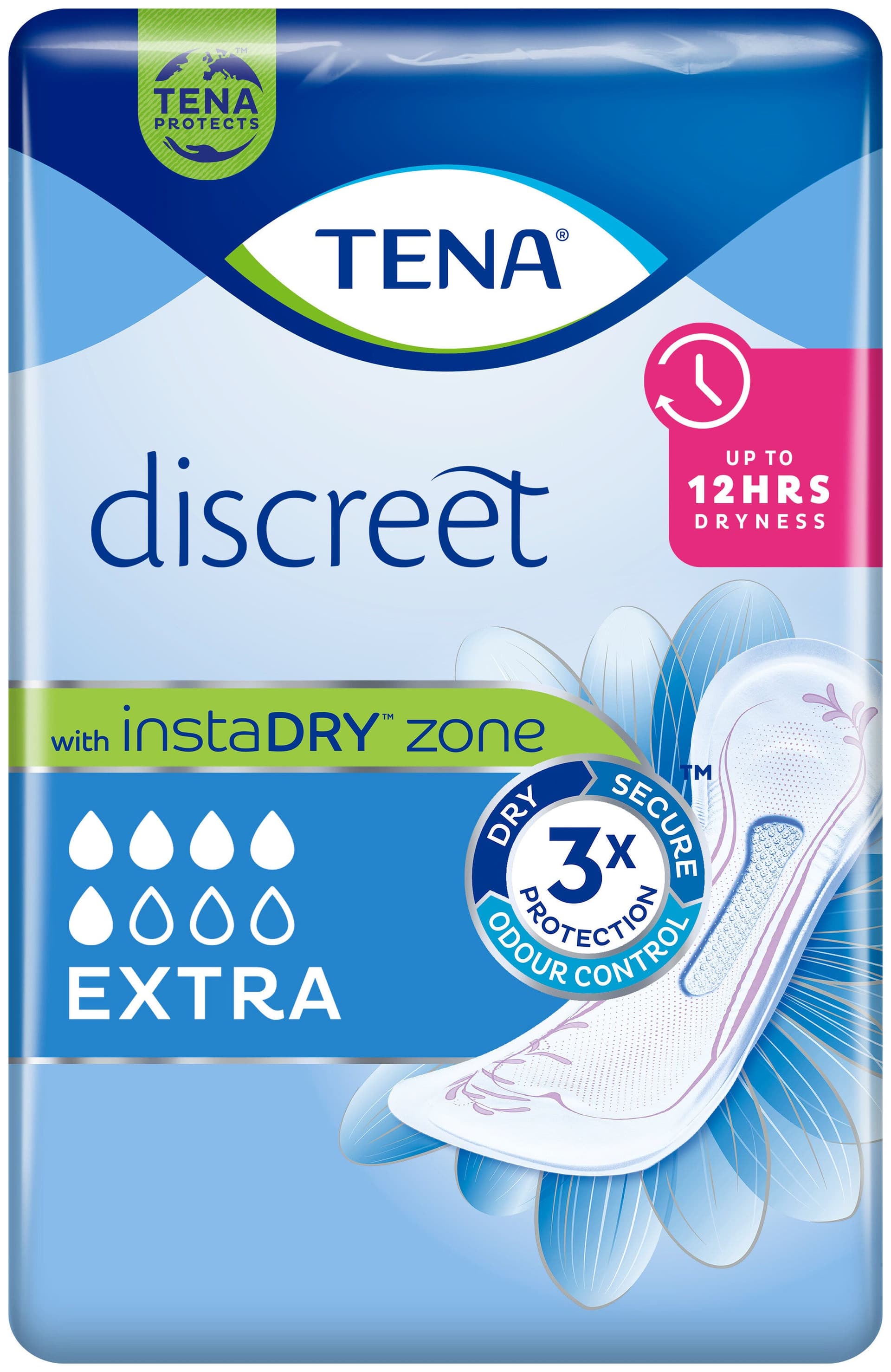 TENA Discreet Extra – Protège-slips 10 pièces