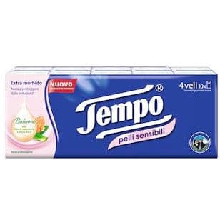 Tempo Fazz Sensitive – 10 rouleaux de 9 feuilles