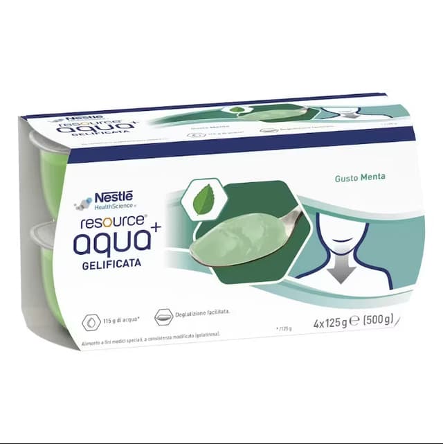 Resource Aqua+ Menthe – 4 x 125 g
