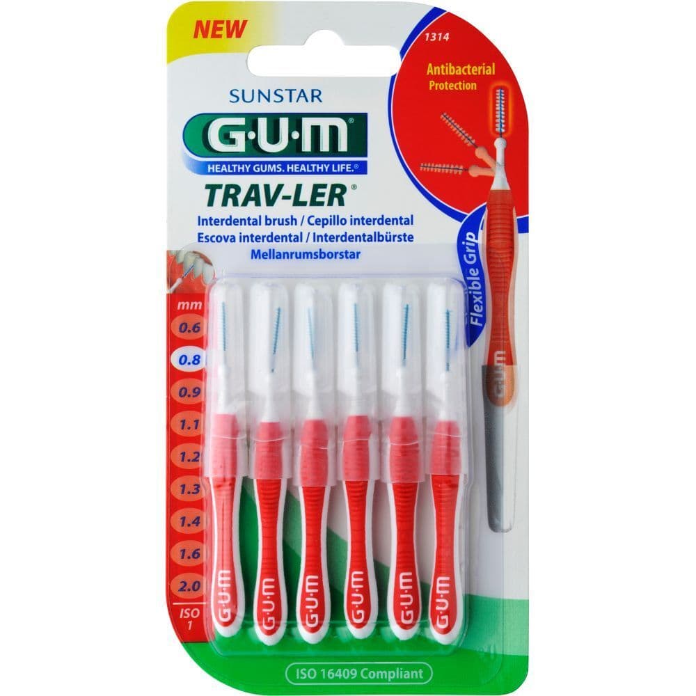 GUM Trav-Ler 0,8 mm – Brossette interdentale Pro