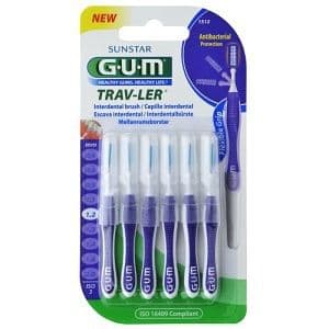 GUM TRAVLER 1512 – Brossettes 1,2 mm, 6 pièces