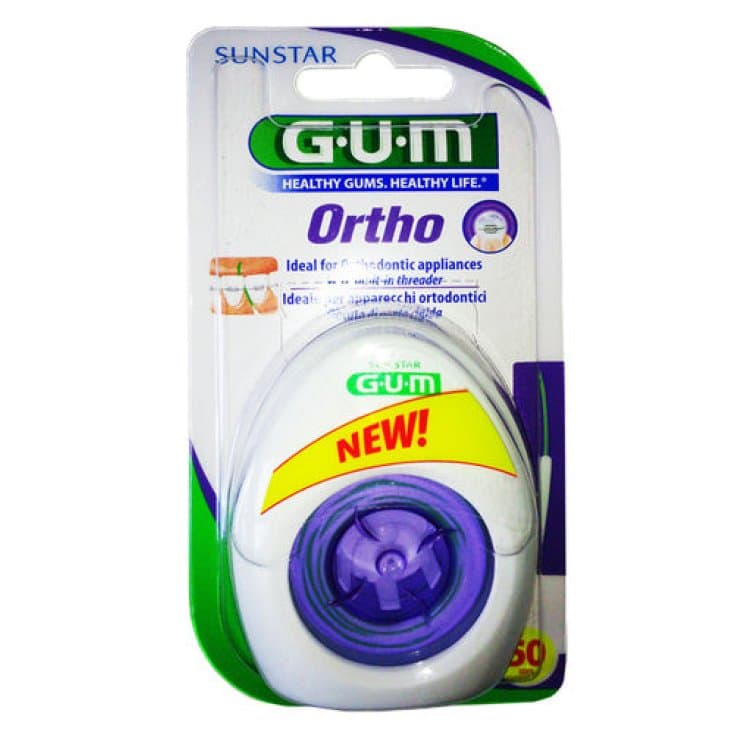 GUM Ortho Fil dentaire – Spongeflosser