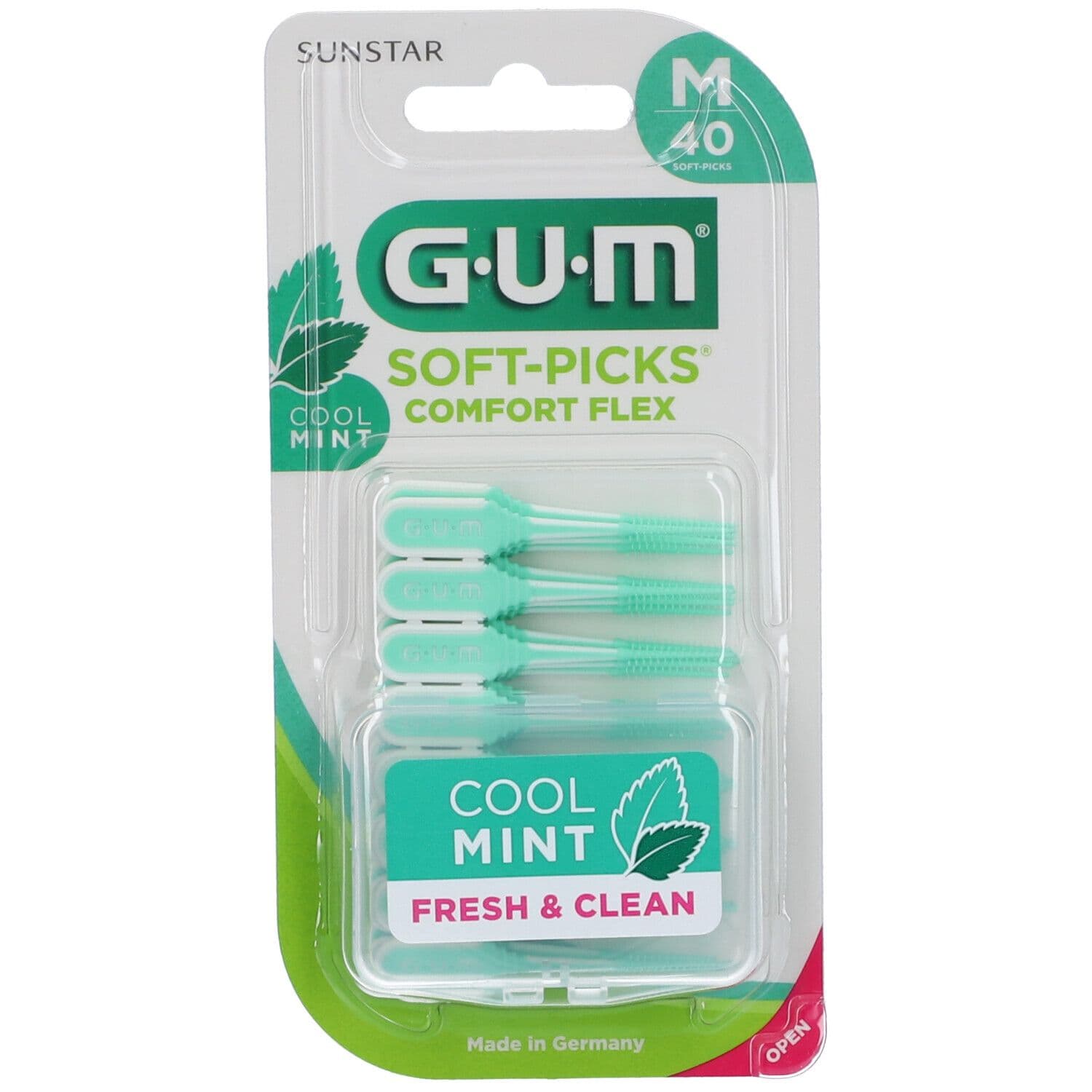 GUM COMFORT FLEX Menthe – Pack 40 brosses